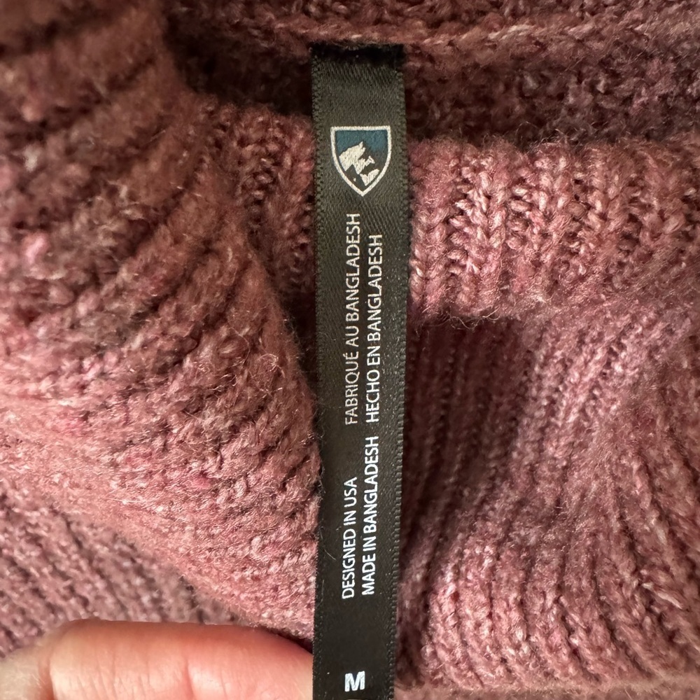 Kuhl Sienna Cowl Neck Sweater Mauve M - Picture 4 of 10